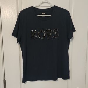Michael Kors Navy Studded KORS Tee